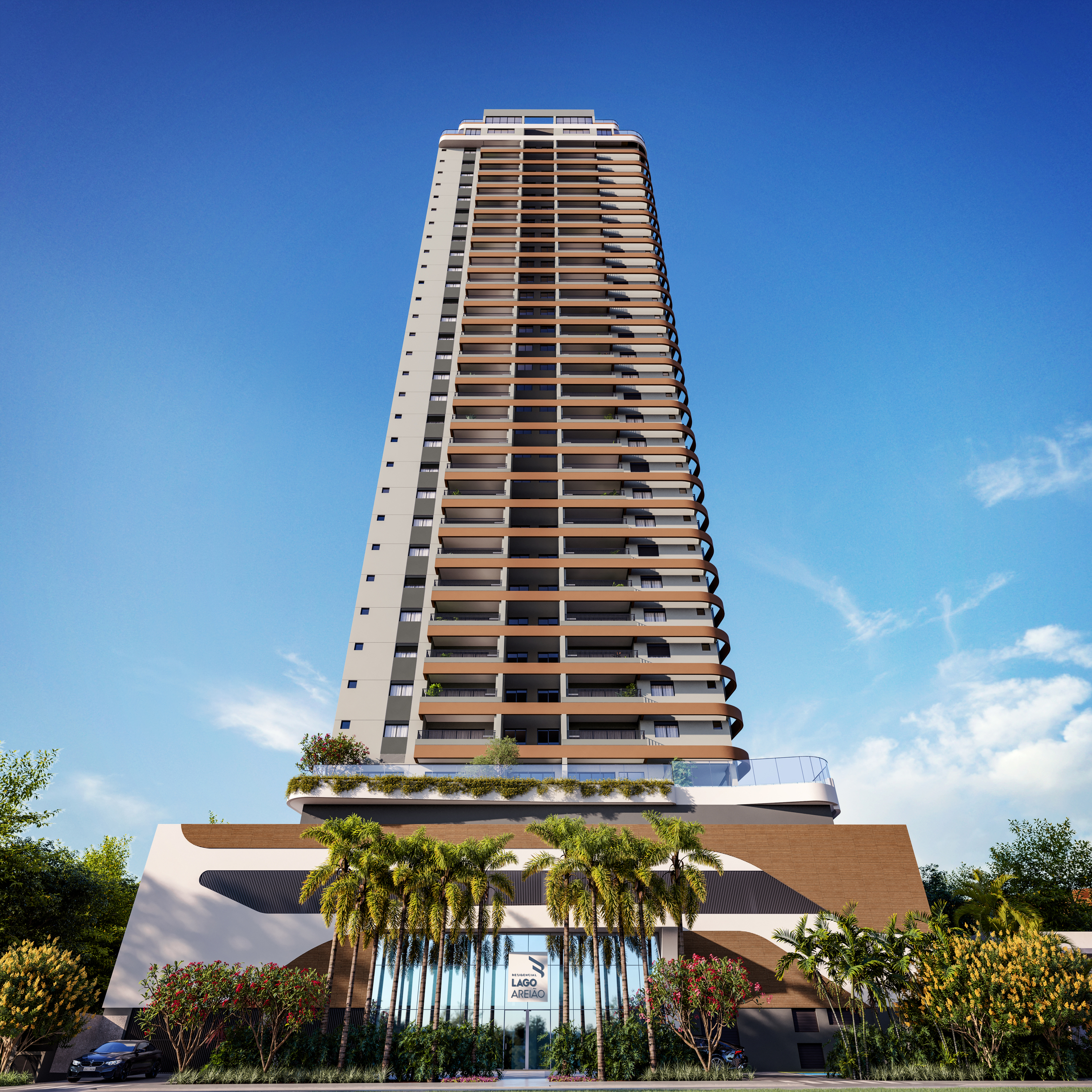 Apartamento de Luxo no Residencial Lago Areião - 3 Suítes - Andar Alto - Vista Parque