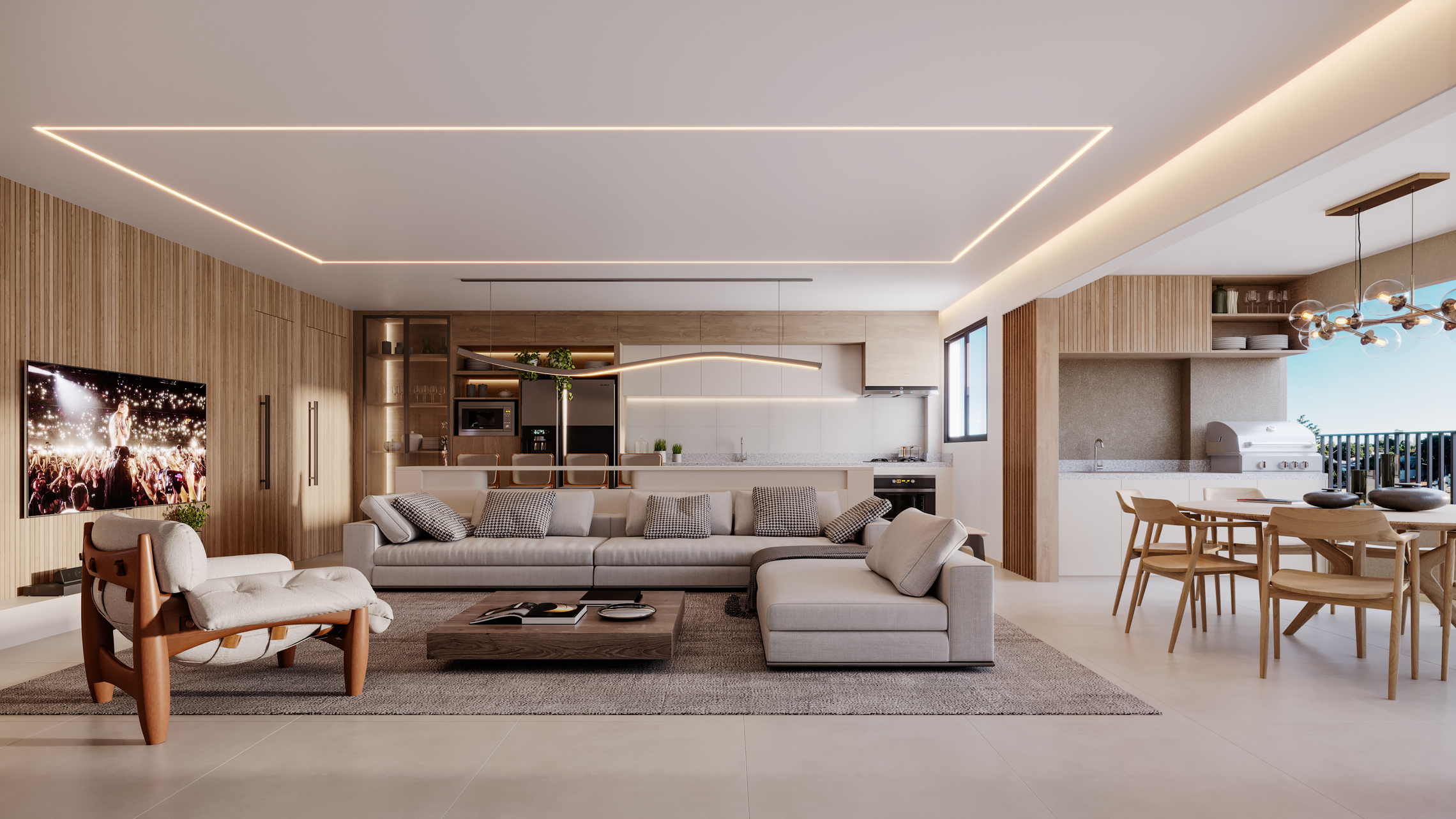 Apartamento de Luxo no Residencial Lago Areião - 3 Suítes - Andar Alto - Vista Parque