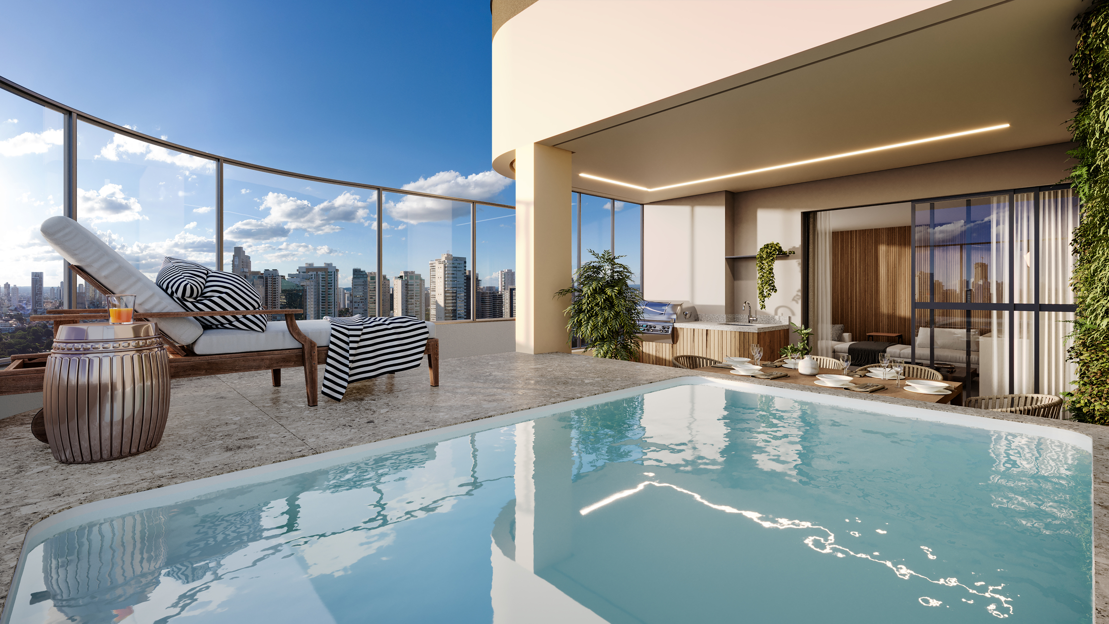 Apartamento de Luxo no Residencial Lago Areião - 3 Suítes - Andar Alto - Vista Parque