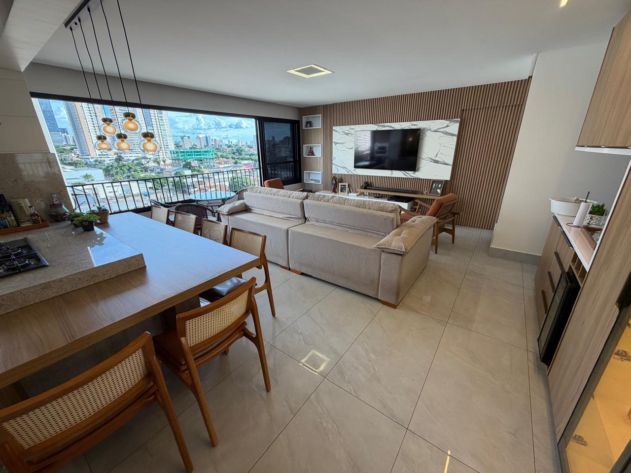 Apartamento Alto Padrão no Residencial Jardim Bueno -  3 Suítes com Armários, Projeto Luminotécnico e Churrasqueira Gourmet