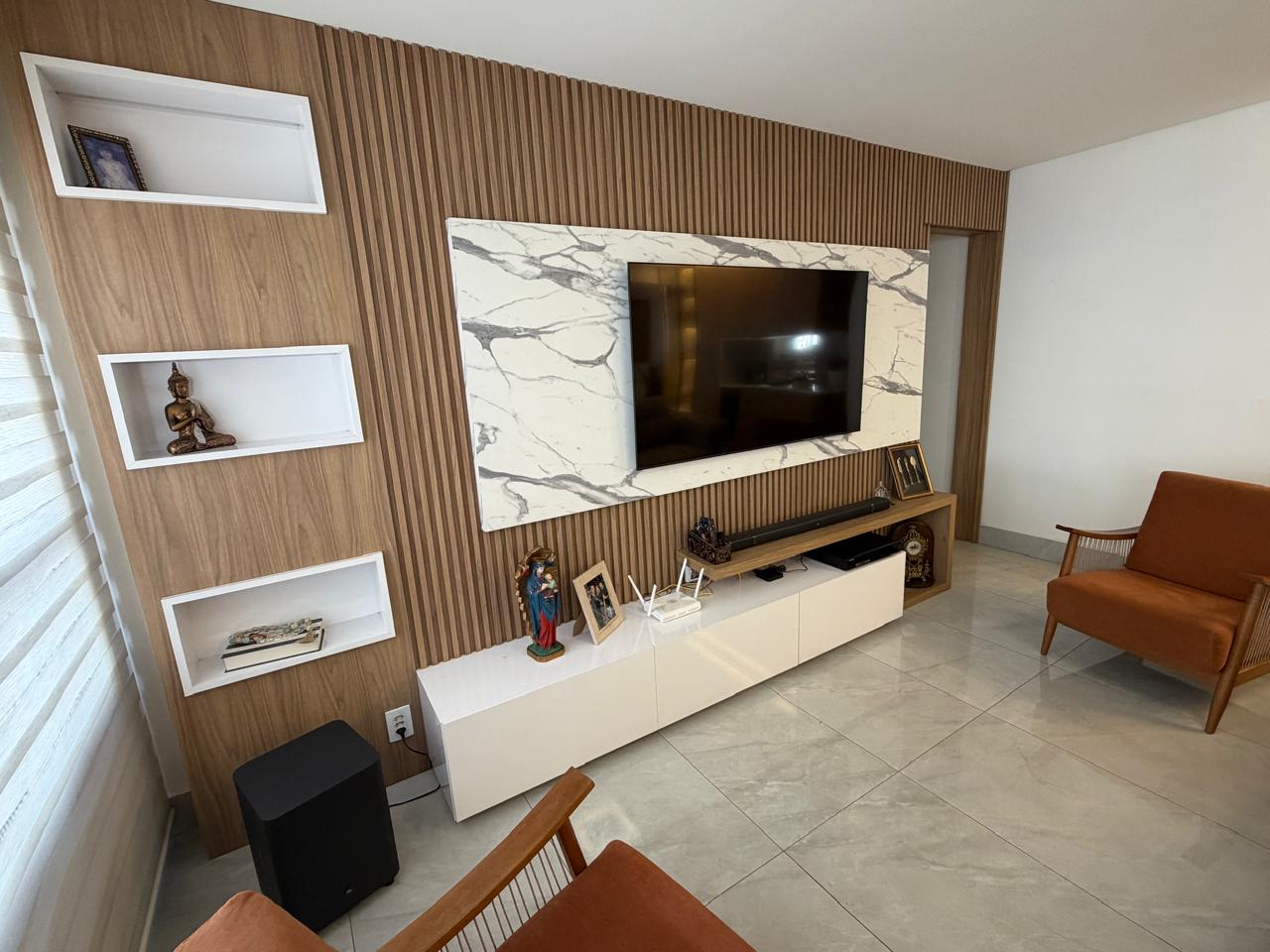 Apartamento Alto Padrão no Residencial Jardim Bueno -  3 Suítes com Armários, Projeto Luminotécnico e Churrasqueira Gourmet