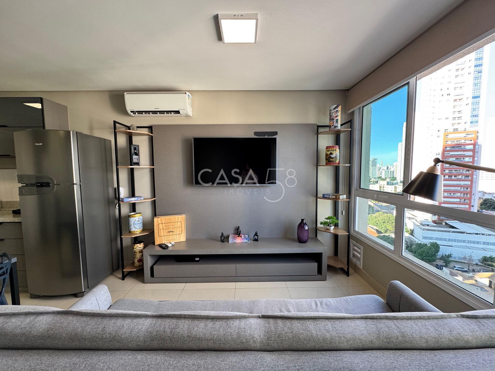 Flat 100% mobiliado no DNA SmartStyle (Setor Bueno) - Andar Alto - Nascente