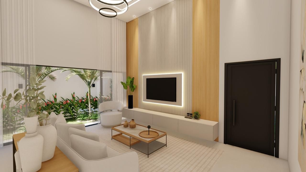 Casa Nova com Piscina no Jardim Atlântico - 3 Suítes e Garagem para 4 Carros