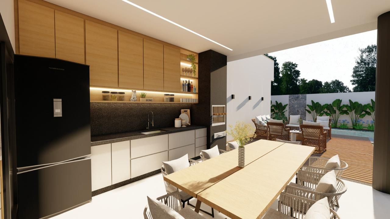 Casa Nova com Piscina no Jardim Atlântico - 3 Suítes e Garagem para 4 Carros