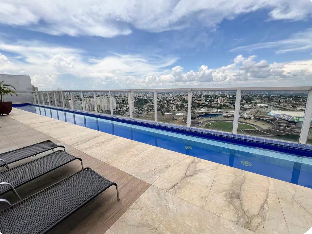 Flat a venda ou aluguel no Jardim Goias / mobiliado e decorado / piscina no rooftop / proximo ao Flamboyant Shopping