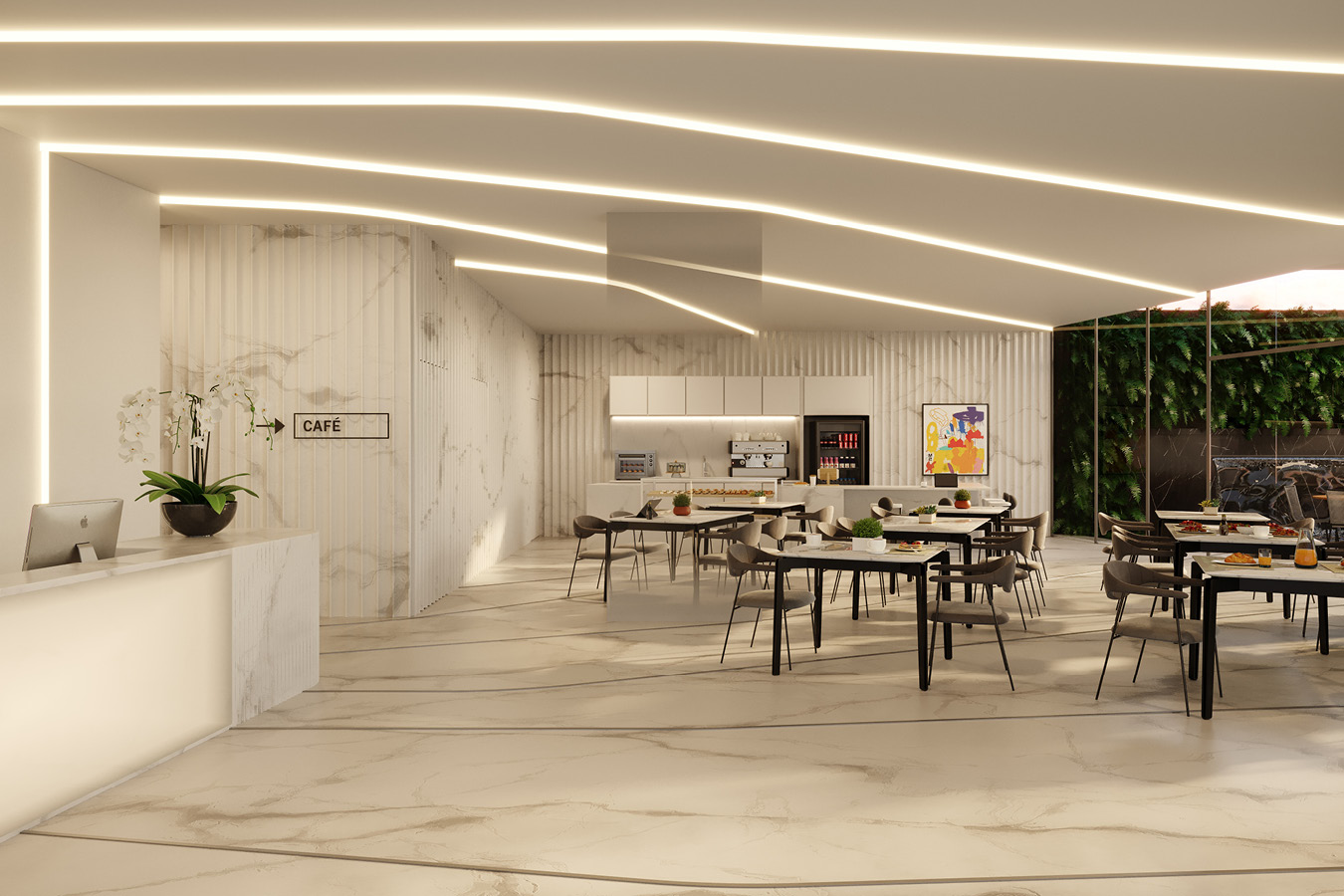 Sala a venda na Av 136, Geo Work da Opus. 46 m. Planta flexível para escritórios ou consultórios, banheiro privativo, 1 vaga