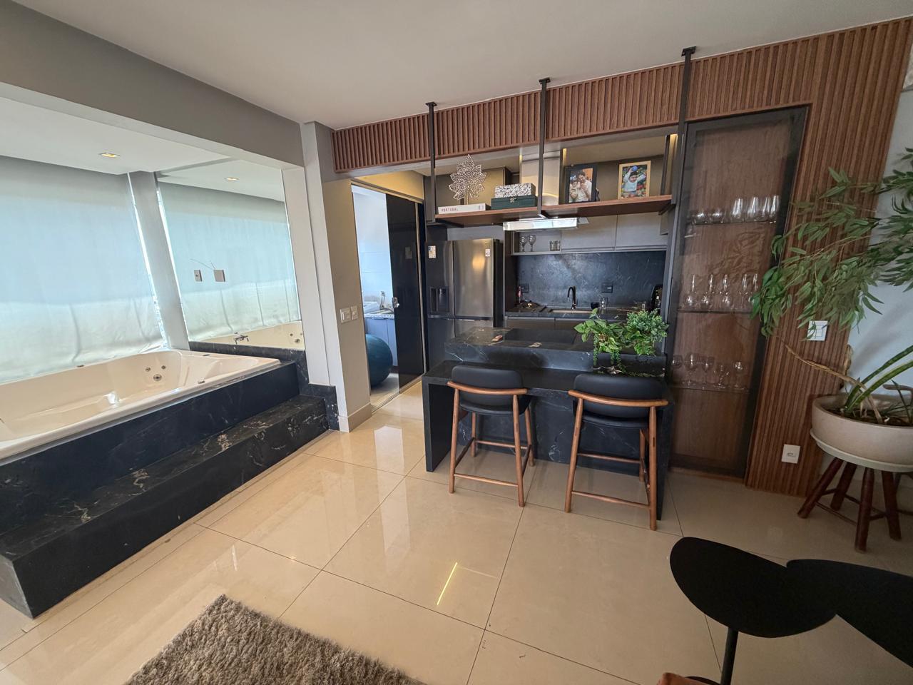 Aluguel apartamento alto padrão Setor Bueno / 123 m² / 2 suites / mobiliado / jacuzzi no apartamento / lazer completo